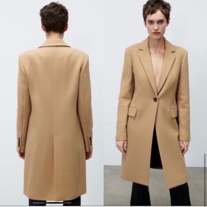 Menswear style wool coat